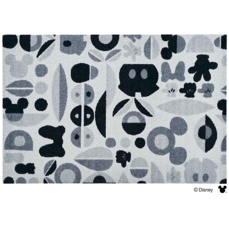 Mickey ミッキー ミニー モチーフ グレー 60x90cm マット 玄関マット エントランスマット ディズニー おしゃれ モノクロ 代引不可 リコメン堂 通販 Paypayモール