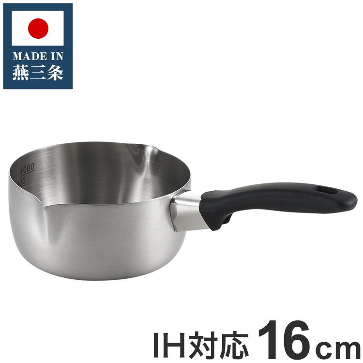 丸山技研 日本製 燕三条 雪平鍋 16cm SE-05 創燕 IH対応 ガス火OK 行