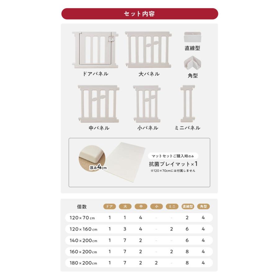 popomi ポポミ ベビーサークル LEAF リーフ ハイタイプ 長方形 赤ちゃん ベビー 子ども 子供 キッズ 簡単 扉付き ドア付き パネル ベビーフェンス 代引不可の画像