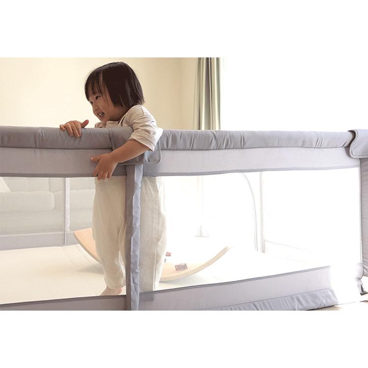 popomi ポポミ メッシュベビーサークル 120×160cm ベビーサークル