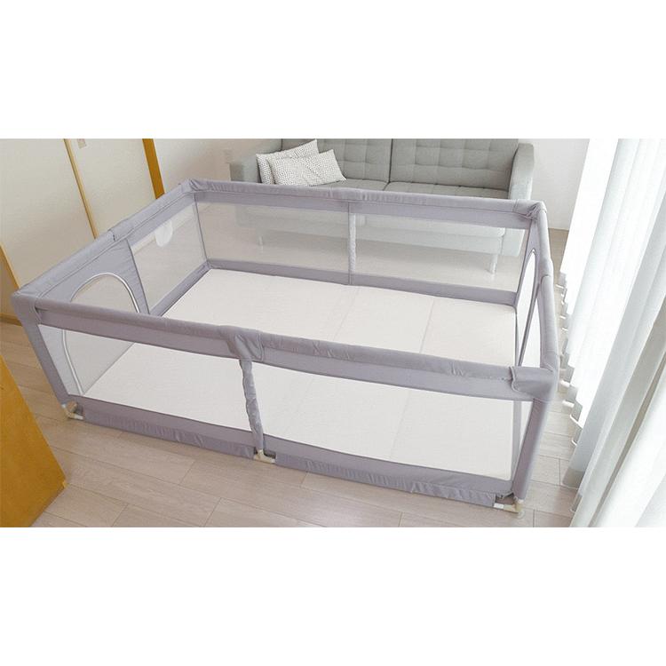 popomi ポポミ メッシュベビーサークル 120×160cm ベビーサークル