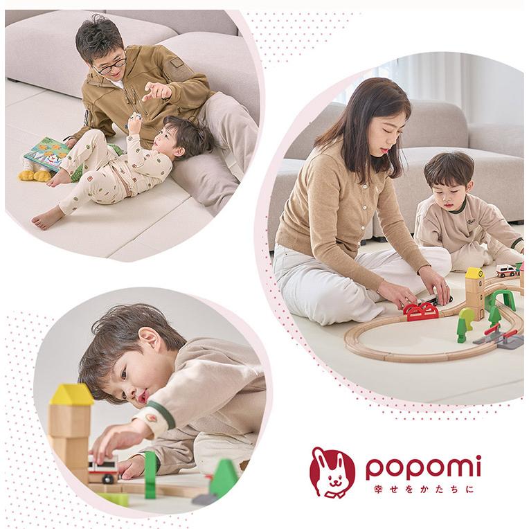 popomi ポポミ メッシュベビーサークル 140×200cm ベビーサークル 赤ちゃん メッシュ 持ち運び コンパクト ホワイト クリーム グレー 代引不可の画像