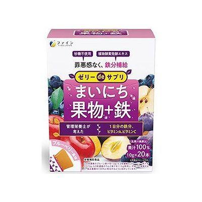 ゼリーdeサプリ マイニチ果物+鉄 20包 214200843｜recommendo