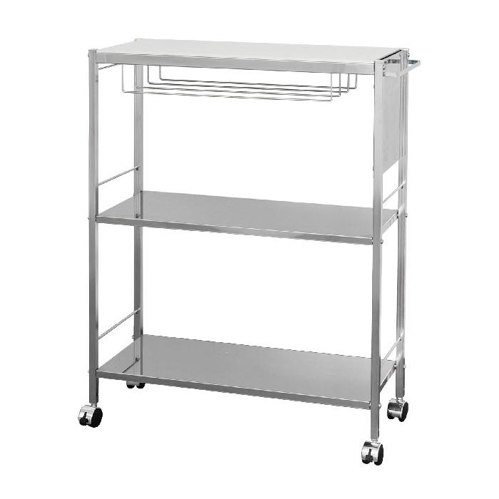 TRINITY ステンレス製キッチンワゴン 約122×61×高さ98cm/大型