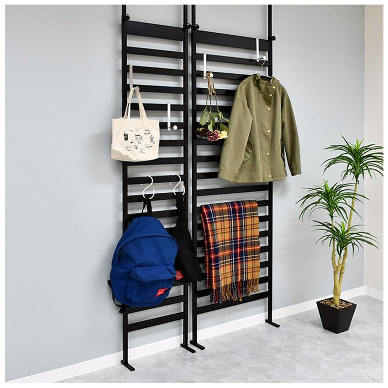 日本製 燕三条 簡単・頑丈つっぱりラダーラック 幅40cm 壁面収納