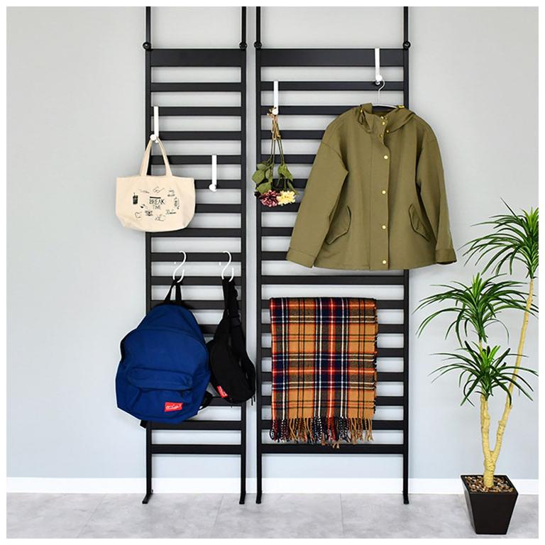 日本製 燕三条 簡単・頑丈つっぱりラダーラック 幅40cm 壁面収納