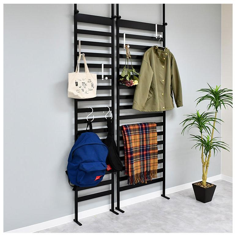 日本製 燕三条 簡単・頑丈つっぱりラダーラック 幅75cm 壁面収納