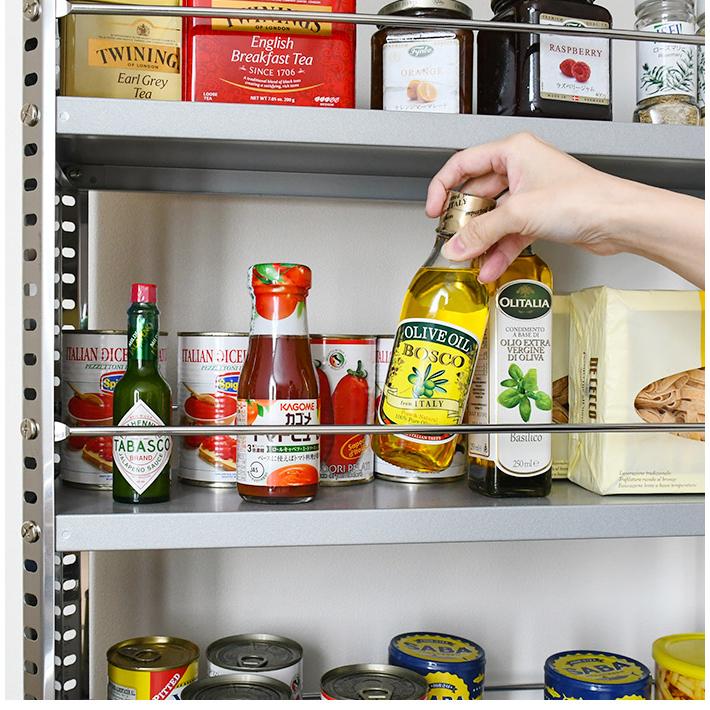 日本製 燕三条 ステンレスすき間収納 幅20cm ハイタイプ 高さ159cm 棚