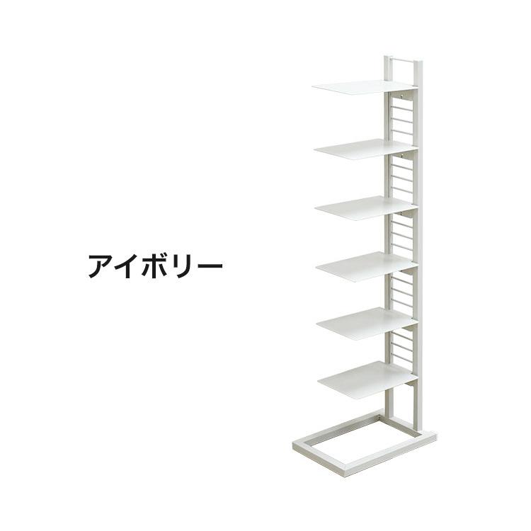 日本製 飾るシューズラック 7段 フロートシューズラック 7足用 スリム
