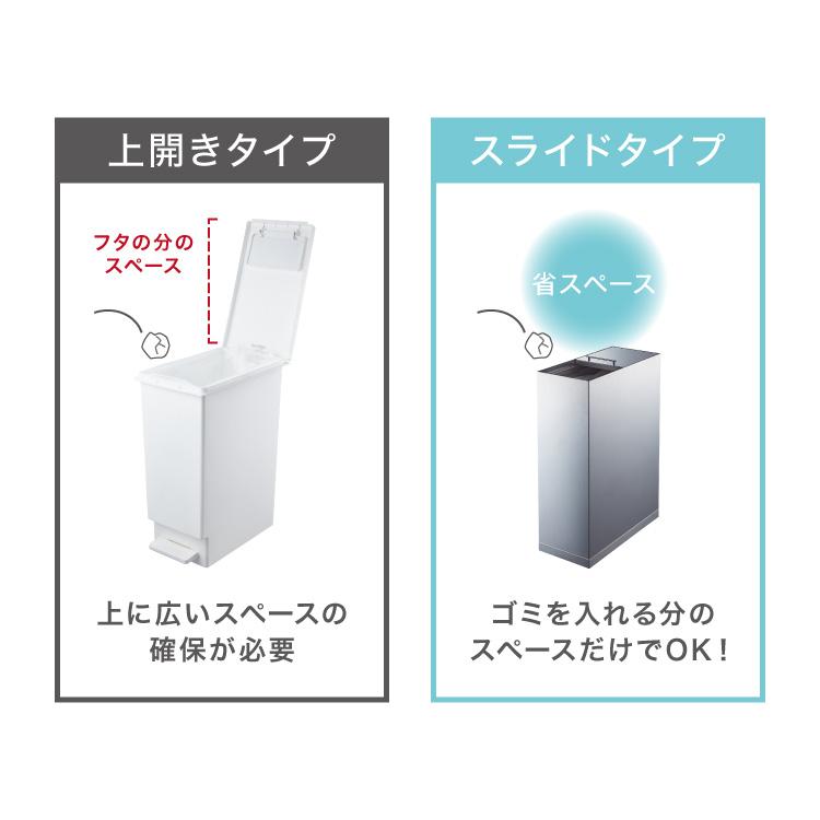 隠せる ステンレスダストボックス 45L袋用 隠しキャスター付き
