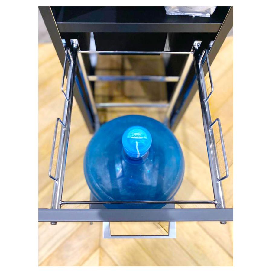 日本製 ウォーターサーバーラック スライドトレー付き 幅35cm すき間