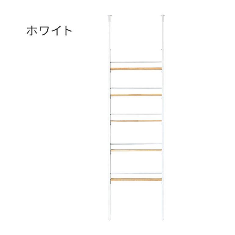 日本製 省スペース スリムウォールラック 幅70 奥行12.5 壁面収納 工具不要 天然木 突っ張り棚 突っ張りラック つっぱり 棚 シェルフ 隙間収納 代引不可_10