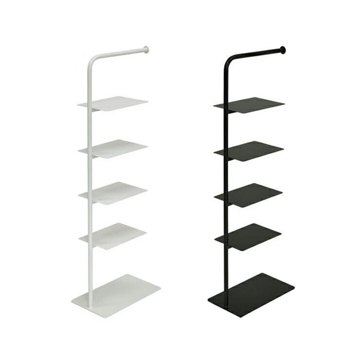 日本製 Stack rack シューズラック 5段 収納 靴箱 シューズボックス 下駄箱 薄型 スリム 靴入れ シューズbox 代引不可