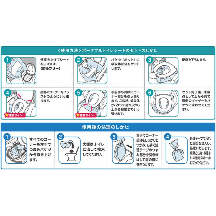 ドクターズ.one ポータブルトイレシート 30枚入り 日本製 国産 DOP-010 使い捨て 使い捨てタイプ 簡易トイレ 簡易便所 介護 介護用品 高齢 防災 災害｜recommendo｜07