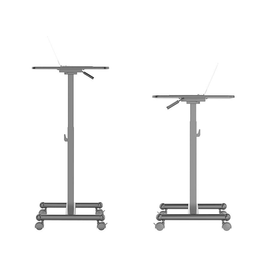 DMM.make キャスター付き昇降デスク 600ブラック DKS-LDC600B 代引不可