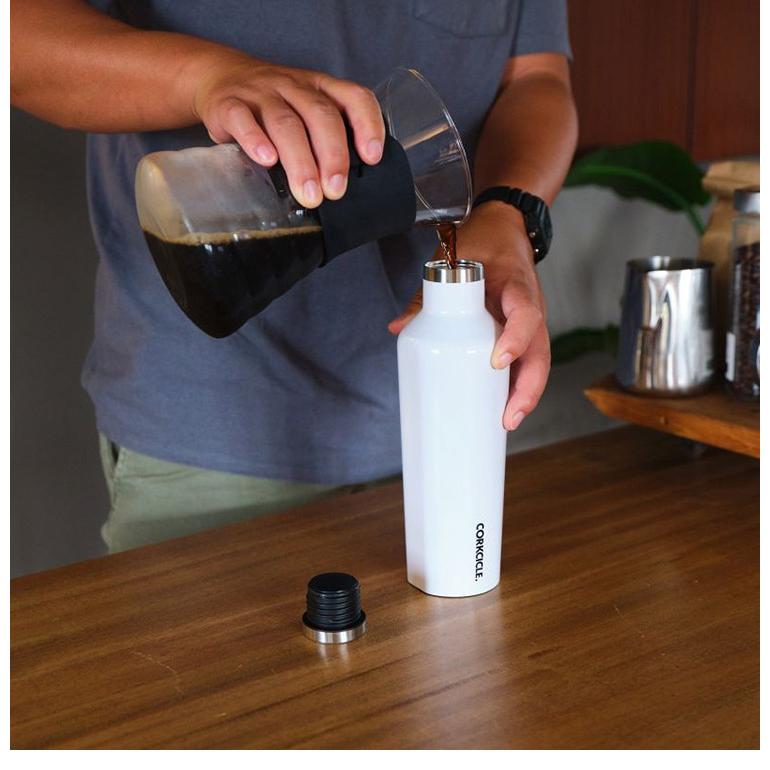 CORKCICLE 水筒 ボトル 470ml ホワイト 保冷保温 真空断熱構造 滑り