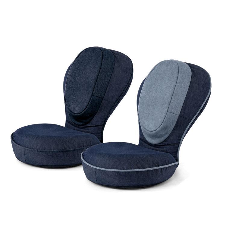 背筋がGUUUN美姿勢座椅子 インディゴスタイル 椅子 座椅子 チェア 姿勢 ゲーミング ストレッチ 骨盤サポート 角度調整 カバー洗濯可能 | ブランド登録なし | 01