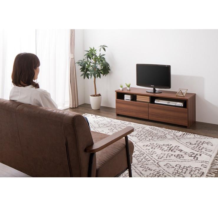 ローボード 幅120cm 日本製 大川家具 完成品 テレビ台 テレビボード