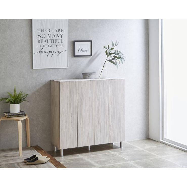 シューズボックス ロータイプ 幅100cm 国産 大川家具 完成品 シューズボックス ロータイプ 幅100cm 国産 大川家具 完成品