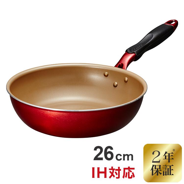 evercook エバークック アルファ α ガス IH対応 フライパン 26cm