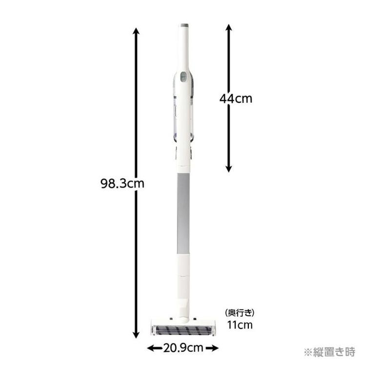 自走式スティッククリーナー 軽量 1.05kg パワーブラシ付 軽量掃除機