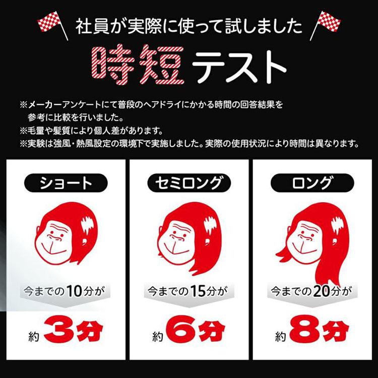 ゴリラのひとふき 時短 ハイパワーゴリラドライヤー ゴリラモーター