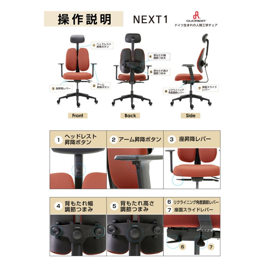 DUOREST NEXT1 体圧分散 チェア 疲れにくい 椅子 オフィス デュオ 