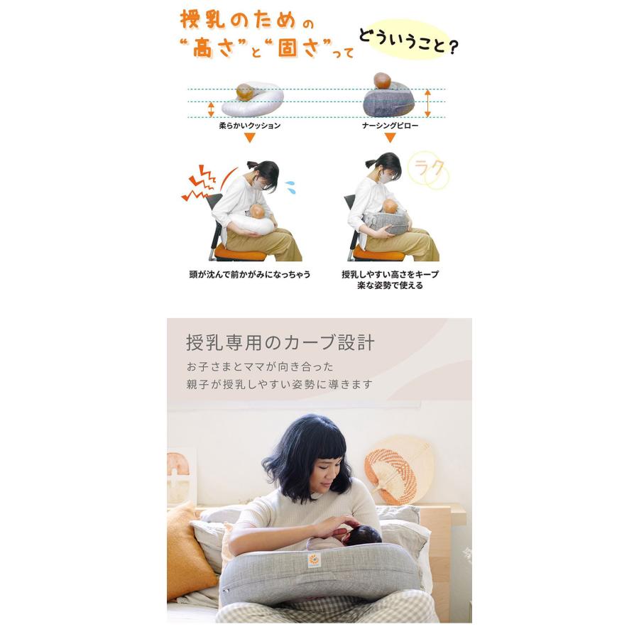 レビュー報告で専用洗濯ネット Ergobaby 授乳クッション ナチュラル 
