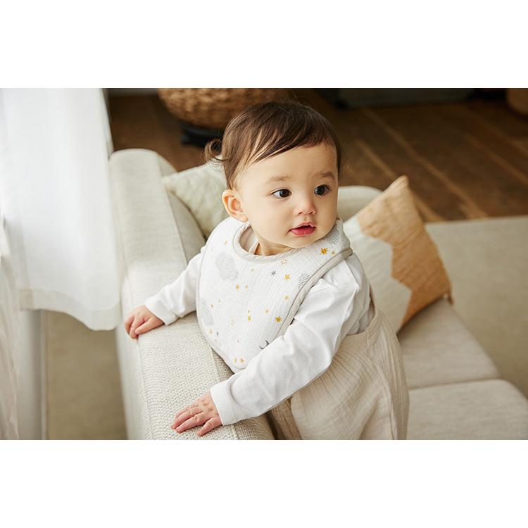D by DADWAY ガーゼスタイ 大きい 首回り30cm 涎掛け くすみカラー