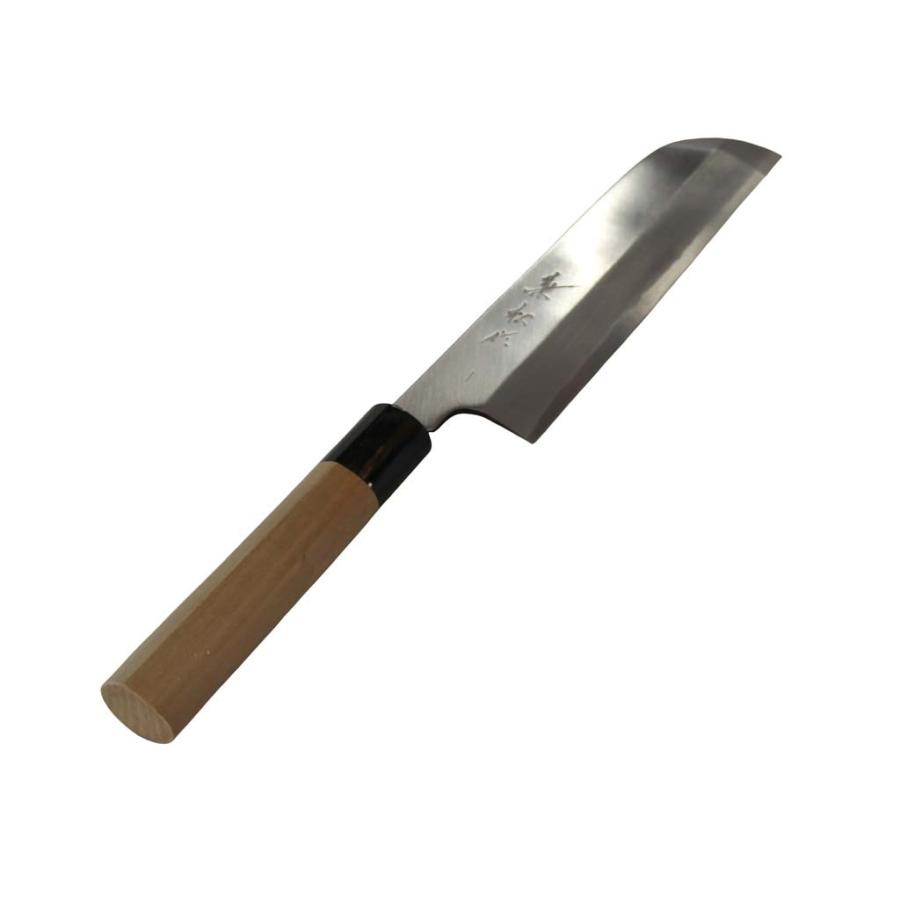 兼松作 日本鋼 鎌型薄刃包丁 19.5cm 代引不可