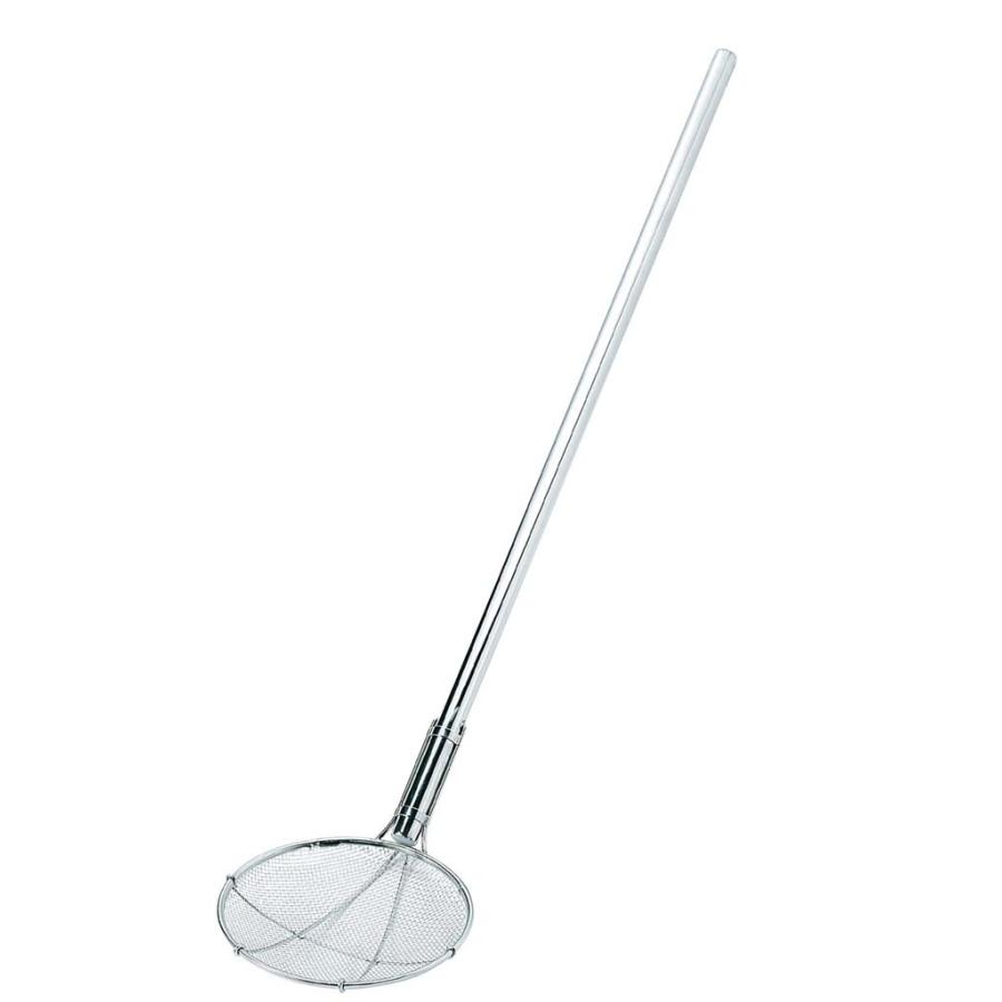 EBM 18-8 パイプ柄 丸型 給食用スクイ網 24cm 2.5メッシュ 代引不可