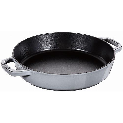 新品 ストウブ 両手フライパン グレー 26cm 40511-726 ストウブ 両手フライパン ラウンド 26cm グレー 40511-726 代引不可