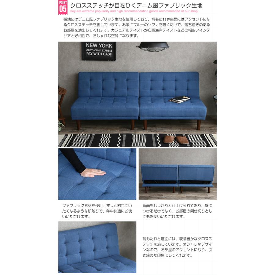 シンプルなソファベッド②【2つ出品中、まとめ買い割引あり】 未使用訳ありソファベッド2人掛け2Pクッション2個グレーファブリック