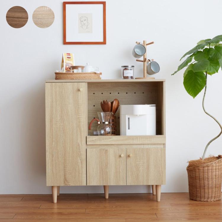 レンジ台 幅85cm レンジボード レンジラック キッチン収納 食器棚 ロー