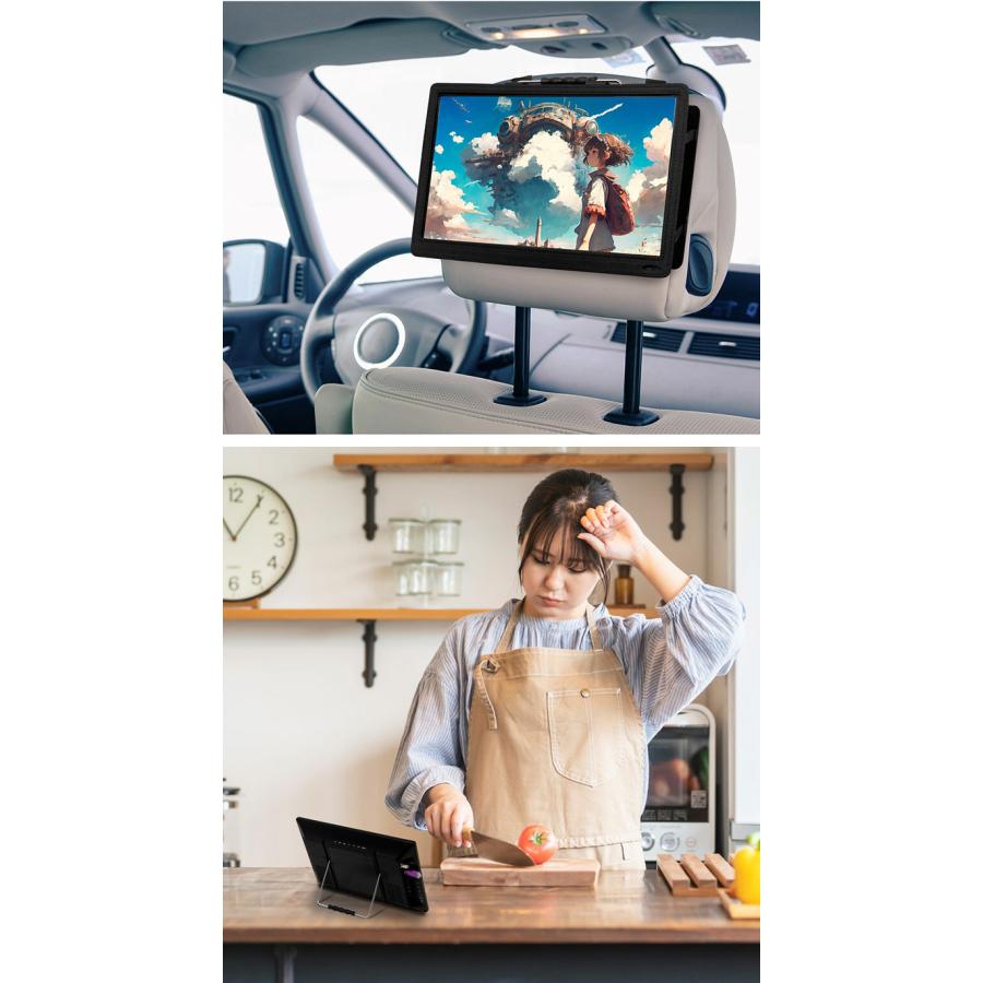 ポータブルテレビ 14インチ DVDプレーヤー搭載 地デジ録画機能 3