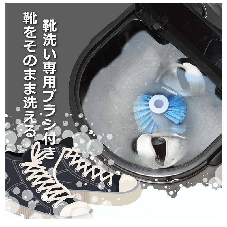 ポータブル洗濯機 1.2kg 洗いブラシ付きポータブル洗濯機ブラシde洗い