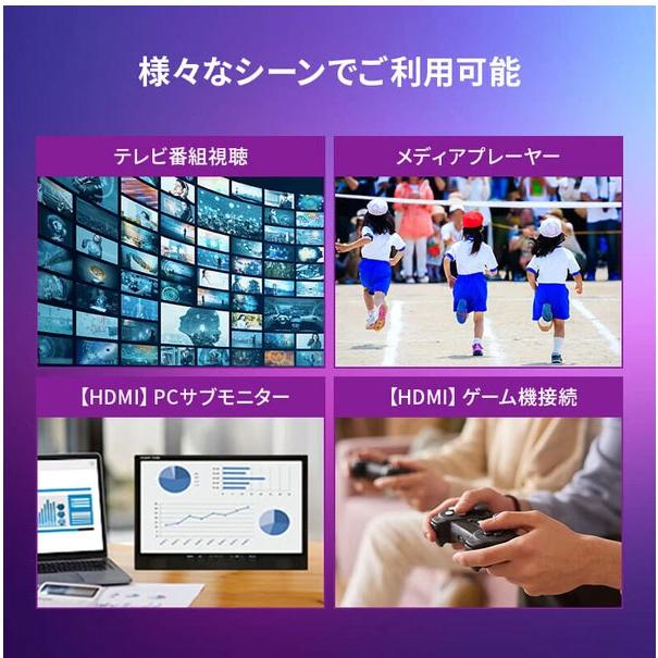 ポータブルテレビ 14インチ 3波チューナー搭載 地デジ BS CS 番組録画