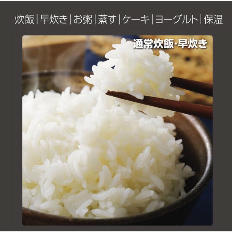 炊飯器 4合炊飯器 多機能調理炊飯器 通常炊飯 早炊き お粥 蒸し料理