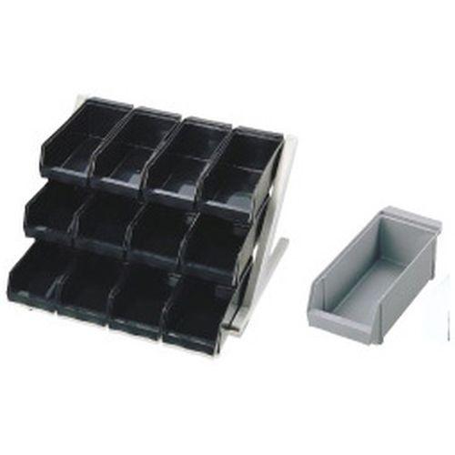 遠藤商事 SA18-8デラックス オーガナイザー 3段4列(12ヶ入) グレー EOC181