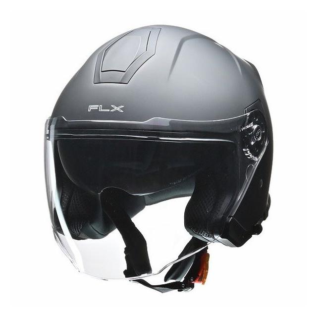 リード工業 FLXジェットヘルメットMATBKーL マッドブラックL FLXMATBKL