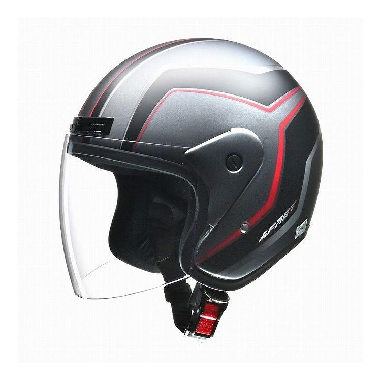 リード工業 APRETジェットヘルメットMATGM マットガンメタリック