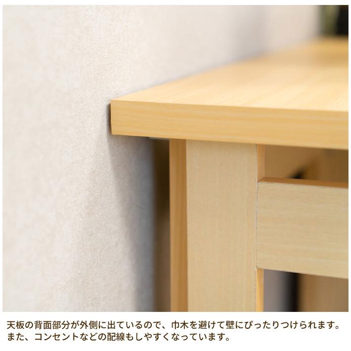 折りたたみ式 ワゴンデスク キャスター付き コンセント付き 引き出し2