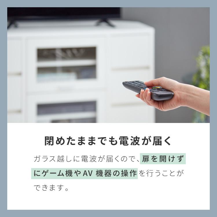 ガラス扉 左右にスウィングできるテレビ台 日本製 完成品 テレビ台 テレビボード コーナー 100cm 大型テレビ コーナーテレビ台 コーナータイプ_7
