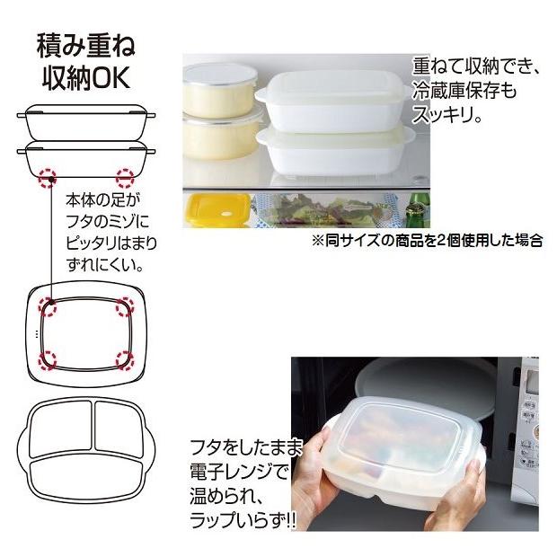 WANTKEY CNT25 新品　プレートのみ開封済み スケーター 作り置き ランチプレート ワンプレート 蓋つき 640ml