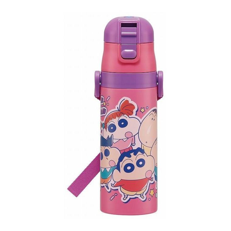 クレヨンしんちゃん25 水筒 キッズ 直飲み 470ml ステンレスボトル