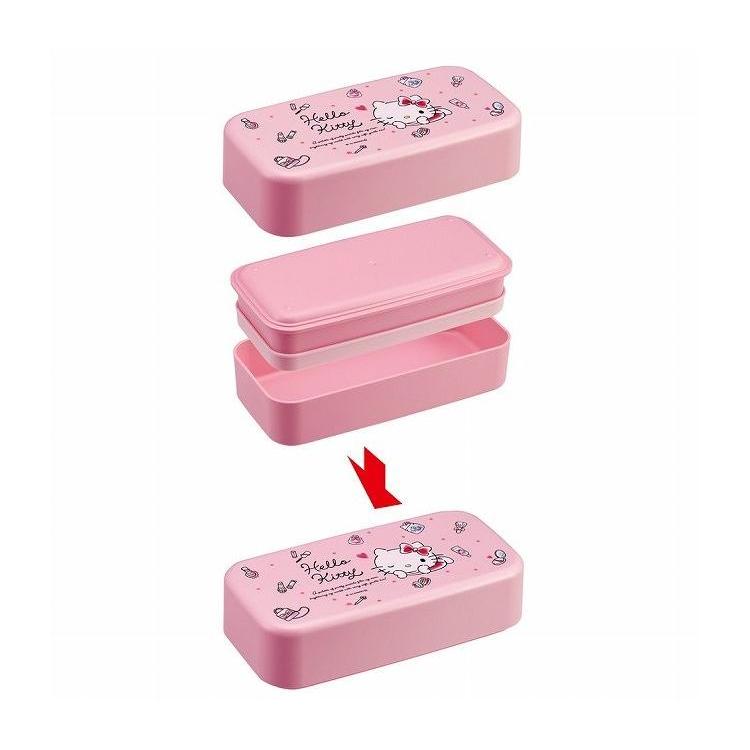 ハローキティ サンリオ sanrio 水彩コスメ ランチボックス 1000ml 2段