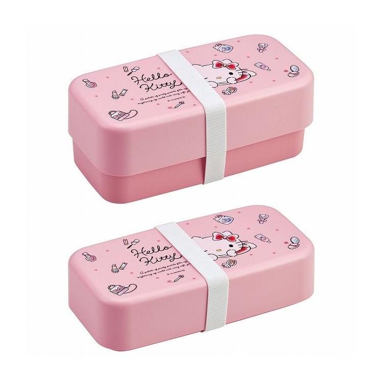 ハローキティ サンリオ sanrio 水彩コスメ ランチボックス 1000ml 2段