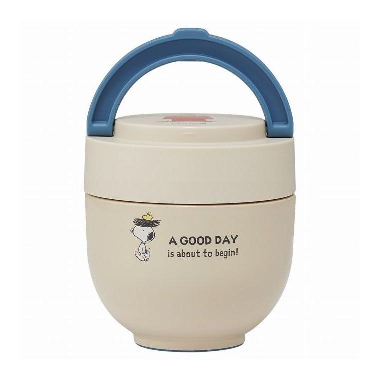 SNOOPY スヌーピー Good Day 保温弁当箱 540ml 小さめ 持ち手付き