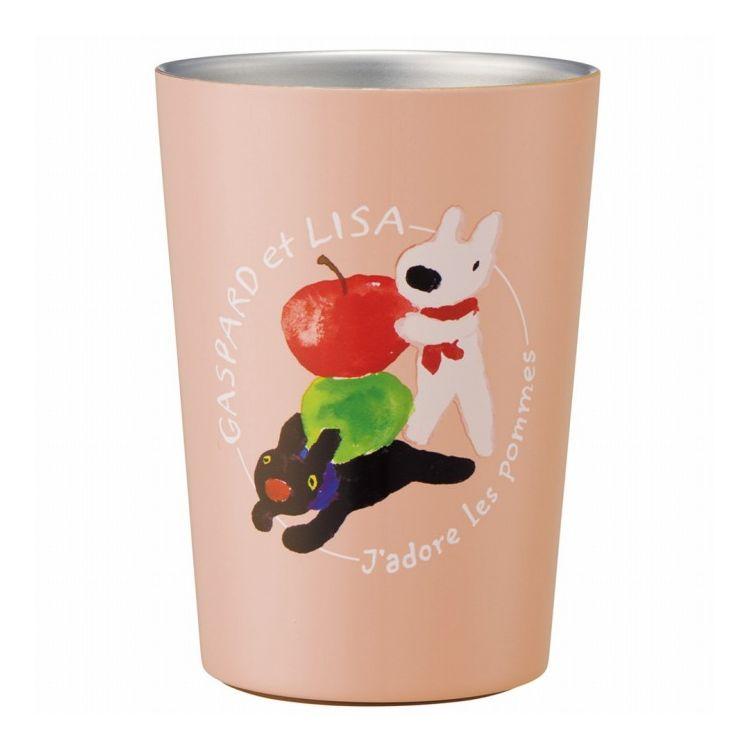 リサとガスパール レモン柄 保温保冷 コンビニコーヒータンブラー