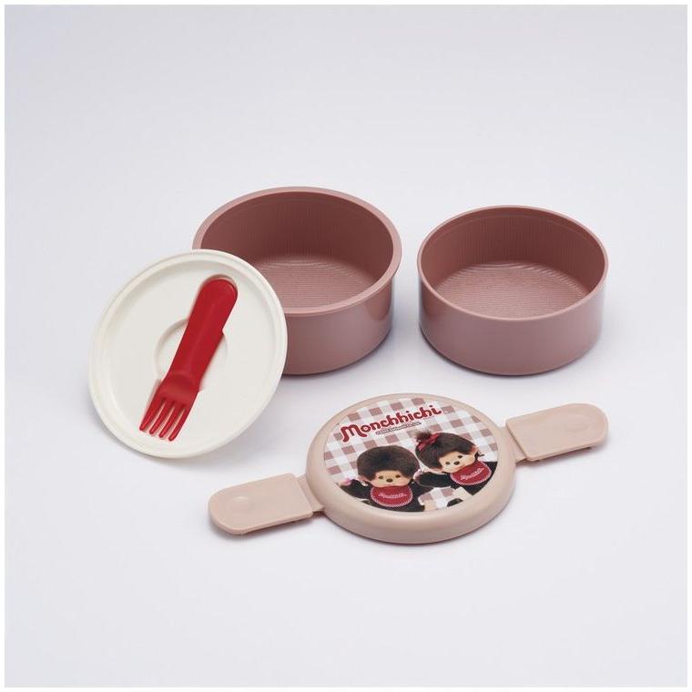 モンチッチ monchhichi 丸型 2段 弁当箱 ランチボックス 500ml ONWR1